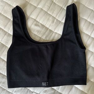 Set Active Sports Bra in Black